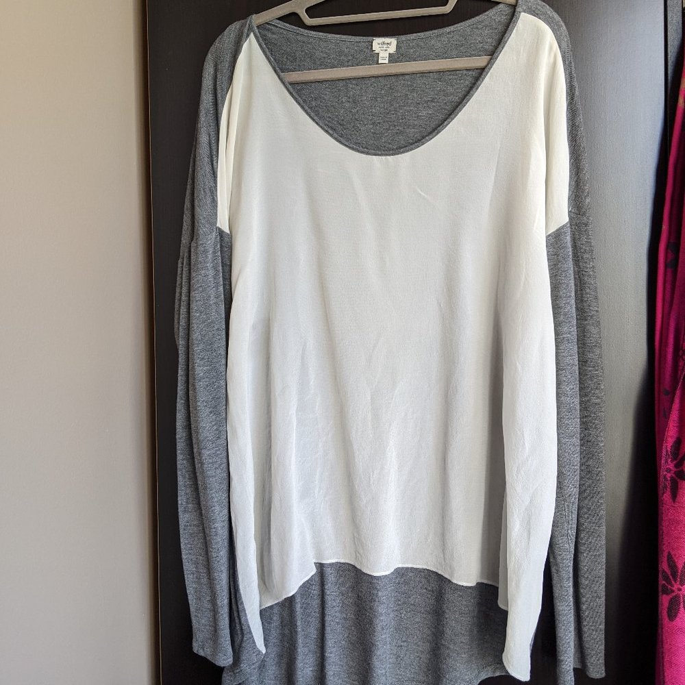 Wilfred Silk High Low Top - Size Large
